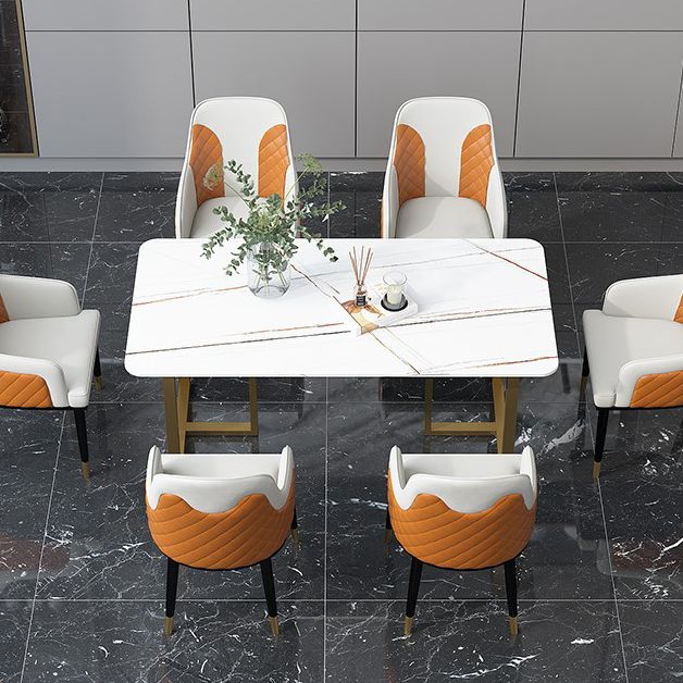 Traditional Luxury Rectangle Dining Table Double Pedestal Dinner Table Clearhalo ' dining_table' 'Dining Tables & Seating' 'Dining Tables' 'furn' 'furn_dining_table' 'Furniture' 'furniture_dining_table' 'Kitchen & Dining Furniture' 'kitchen&dining_furn' 'kitchen' 'kitchen_dining_table' 1200x1200_ab5eee77-baca-415d-b9f4-7a5fd00b1593