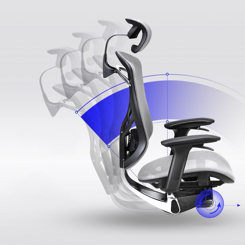 Silla ejecutiva de malla moderna Silla ejecutiva de armas ajustables para oficina