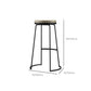 Modern Bar Table Set 1/4 Pieces Marble Counter Table with Upholstered Stools