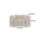 White Tuxedo Arm Sofa 39.37" Wide Contemporary Sofa for Living Room