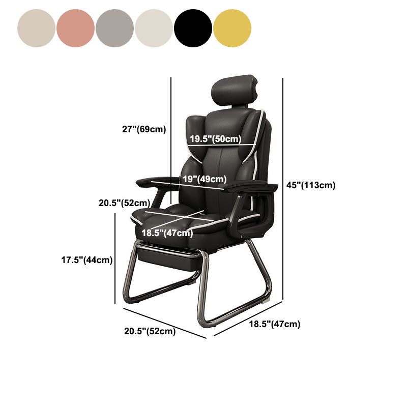 High Back Executive Bureau -voorzitter Moderne faux lederen armstoel