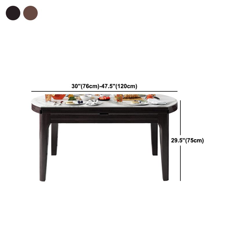 4 Legs Dining Table Sintered Stone Top Table for Home Kitchen Dinner Clearhalo 'Dining Tables & Seating' 'Dining Tables' 'dining_table' 'furn' 'furn_dining_table' 'Furniture' 'Kitchen & Dining Furniture' 1200x1200_ab658270-78e8-4188-8a9b-6ede4e4a2935