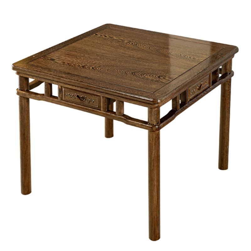 Modern Simple Dining Table Square Dinner Table with Solid Wood Legs Clearhalo 'Dining Tables & Seating' 'Dining Tables' 'dining_table' 'furn' 'furn_dining_table' 'Furniture' 'Kitchen & Dining Furniture' 1200x1200_ab669353-2a4f-42b9-81a2-b9016d5a8402