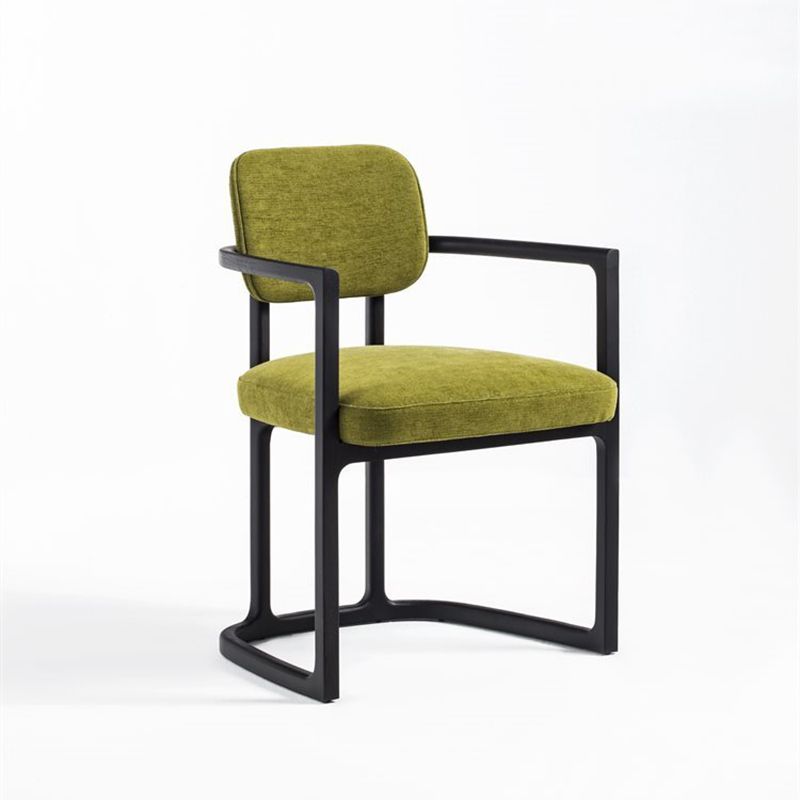 Noordse stijl armstoel massief hout open rug eetkamerstoelen voor eetkamer