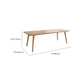 Rectangular Shaped Laptop Table Reversible in Natural Writing Desk for Office