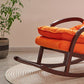 Silla sofá de sofá de estilo contemporáneo Rocking de madera para sala de estar para sala de estar