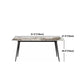 Juego de mesa de comedor rectangular moderno de piedra sinterizada, juego de comedor de 1/2/7 piezas para uso doméstico