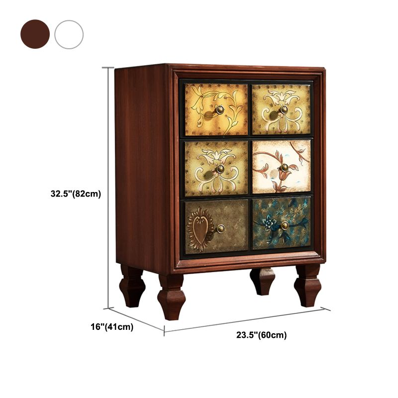 Top il legno rustico per legno e cassetto del torace con cassetti per camera da letto