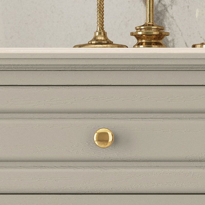 Cassettiera portaoggetti Glam in legno massello da 16,11 pollici di larghezza