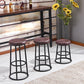 Modern Round Bar Stool Footrest Backless Counter and Bar Stool with Iron Legs Clearhalo 'Bar Furniture' 'Bar Stools' 'bar_stools' 'furn' 'furn_bar_stools' 'furniture_bar_stools' 'Kitchen & Dining Furniture' 'kitchen&dining_furn' 'kitchen' 'kitchen_furn' Furniture' 1200x1200_ab729f79-f5fb-4644-b44d-a4b73a3d8a48
