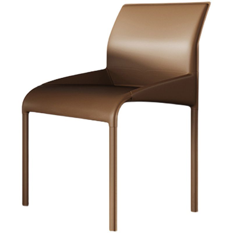 Upholstered Dining Accent Chair Faux Leather Dining Chair for Home