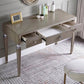 Two Piece Traditional Mirrored Vanity Set Solid Wood Dressing Table