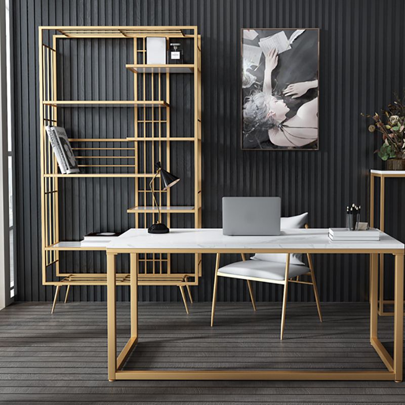 70.87"H Bookshelf Open Back Glam Style Bookcase for Home Office Study Room Clearhalo 'Bookcases' 'furn' 'furn_bookcases' 'Furniture' 'furniture_bookcases' 'kitchen' 'kitchen_bookcases' 'Living Room Furniture' 'Office Furniture' 1200x1200_ab78c113-ef7b-4d81-a192-01b3401e75ba