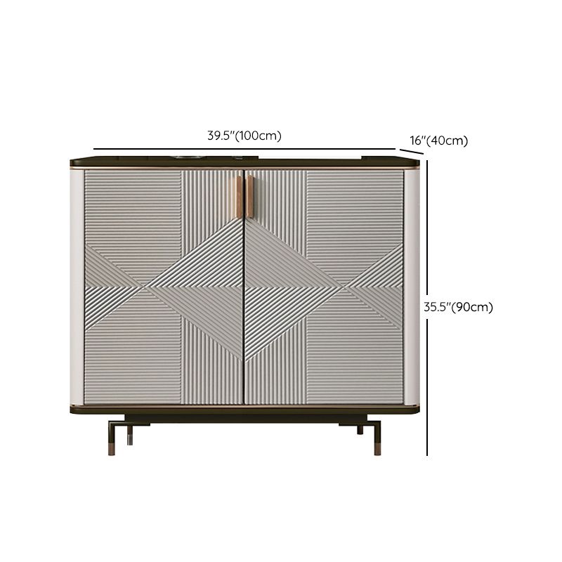 Glam Style Buffet Sideboard Stone Sideboard Buffet with Cabinets Clearhalo 'buffet_sideboard' 'Buffets & Sideboards' 'furn' 'furn_buffet_sideboard' 'Furniture' 'Kitchen & Dining Furniture' 1200x1200_ab78e360-42a1-4bb0-bb2c-151929b1f4e6