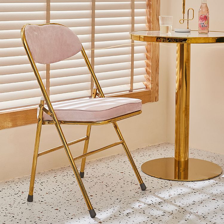 Scandinavian Open Back Velvet Side Chair Matte Finish Folding Dining Chairs Clearhalo ' kitchen&dining_furn' 'Dining Chairs' 'Dining Tables & Seating' 'dining_chair' 'furn' 'furn_dining_chair' 'Furniture' 'furniture_dining_chair' 'Kitchen & Dining Furniture' 'kitchen' 1200x1200_ab79e399-36ac-43e2-a9fd-4913c4afc1c8