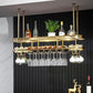 Hanging Wine Rack Holder Modern Stainless Steel Wine Rack in Gold Clearhalo 'furn' 'furn_wine_racks' 'Furniture' 'Kitchen & Dining Furniture' 'Wine Racks' 'wine_racks' 1200x1200_ab7b04ad-de3b-42d4-9c36-7f95d0902a02