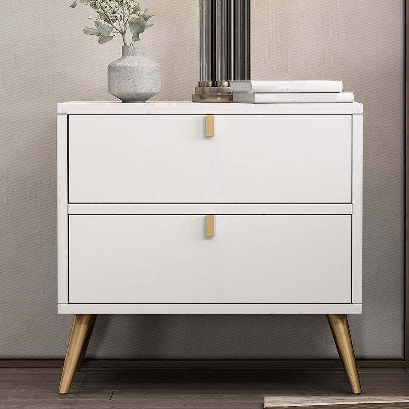 Contemporary Wood Accent Table Nightstand 21.65" Tall Bed Nightstand with 2 Drawers Clearhalo 'Bedroom Furniture' 'furn' 'furn_night_stand' 'Furniture' 'night_stand' 'Nightstands' 1200x1200_ab7b70d1-8a6e-496f-b677-8e8295397aee