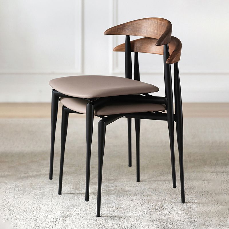 Seitstuhl für industriellen Stil offener Stapel -Esszimmerstuhl offener Rücken