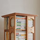 Moderne stijl Open Back Bookshelf Standaard massief houten boekenkast met planken