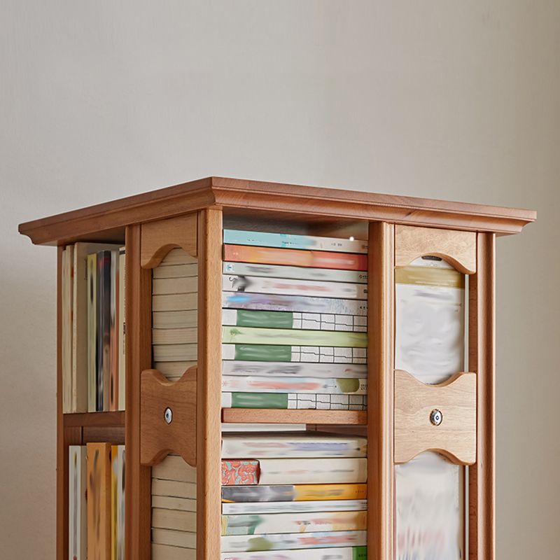 Moderne stijl Open Back Bookshelf Standaard massief houten boekenkast met planken