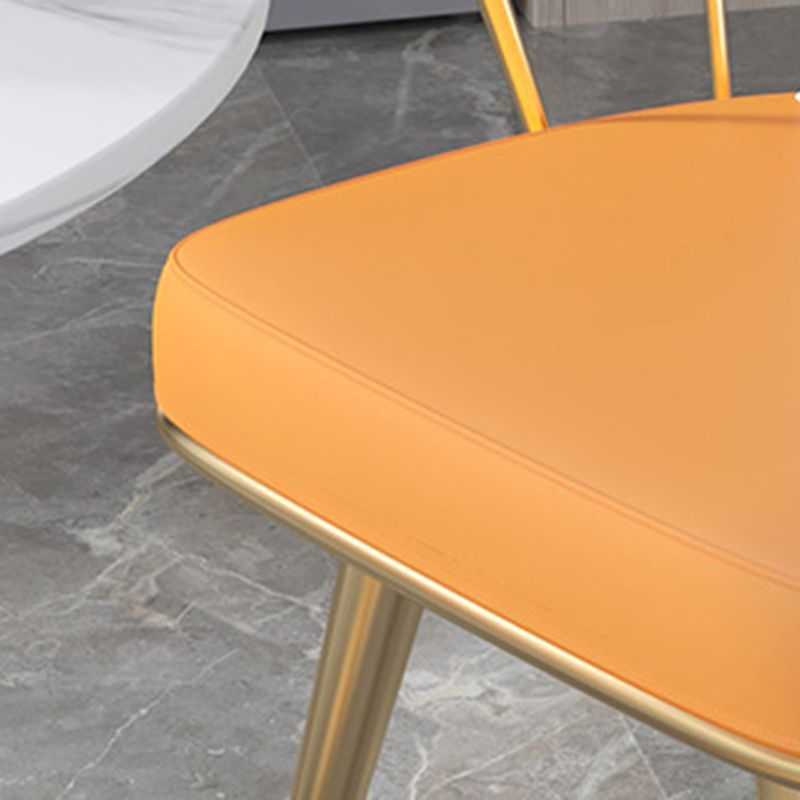 ダイニングルーム布張りの椅子ホームフェイクレザースラットバックダイニングチェア