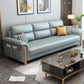 Modern Faux Leather Flared Arm Sofa with Tight Back for Living Room, Apartment Clearhalo 'furn' 'furn_sofas' 'Furniture' 'furniture_sofas' 'kitchen' 'kitchen_sofas' 'Living Room Furniture' 'Sofa' 'sofas' 1200x1200_ab7ee676-dbfa-45ec-bdb1-743be1d71828