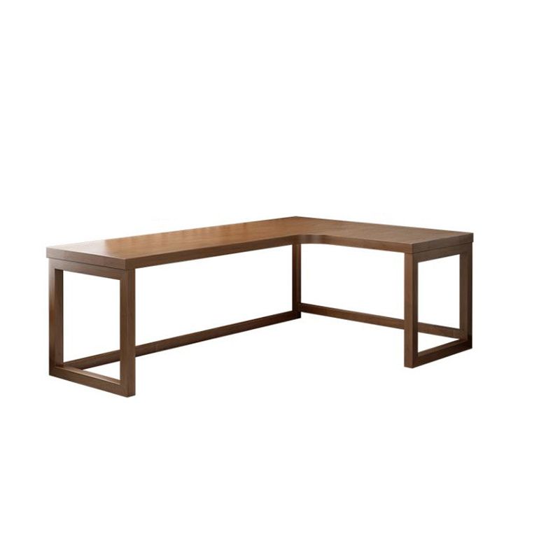 Modern Solid Wood Corner Writing Desk Sled Base 29.53-inch Tall Office Desk Clearhalo 'furn' 'furn_office_desk' 'Furniture' 'Office Desks' 'Office Furniture' 'office_desk' 1200x1200_ab8096ea-5b8f-4727-839d-bdaf48c2d72a