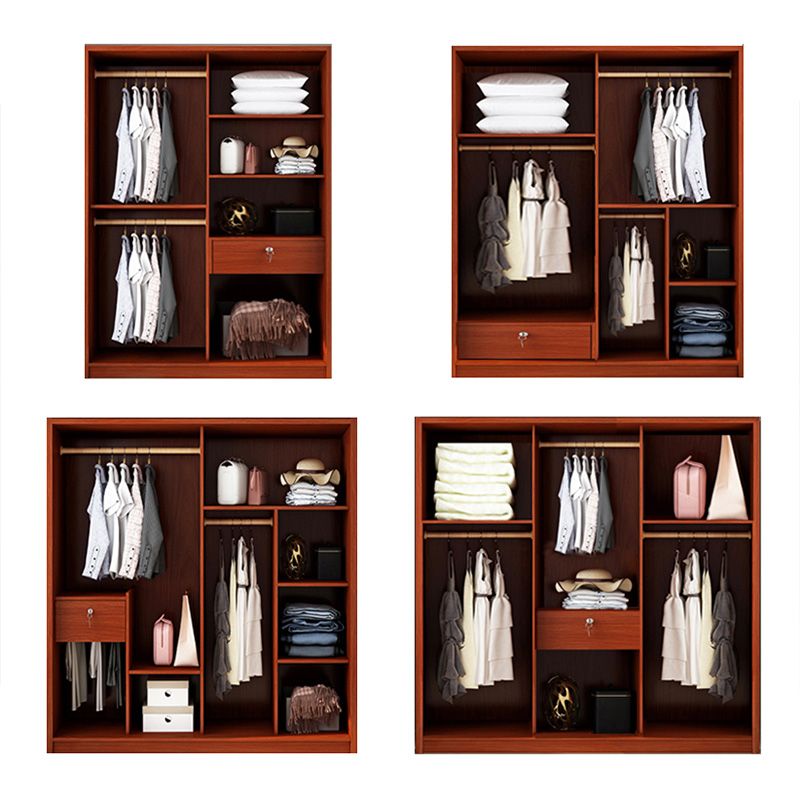Wooden Sliding Doors Armoire Traditional Home Storage Cabinet Clearhalo 'Armoires & Wardrobes' 'armoires_wardrobes' 'Bedroom Furniture' 'furn' 'furn_armoires_wardrobes' 'Furniture' 1200x1200_ab809cd0-7dba-4547-9267-08e83bfc9225