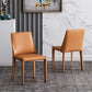 Designer Style Hotel Leather Side Chair Matte Finish Solid Back Dining Chair Clearhalo ' kitchen&dining_furn' 'Dining Chairs' 'Dining Tables & Seating' 'dining_chair' 'furn' 'furn_dining_chair' 'Furniture' 'furniture_dining_chair' 'Kitchen & Dining Furniture' 'kitchen' 1200x1200_ab820df7-23bc-41f0-8fde-ac534fae5311