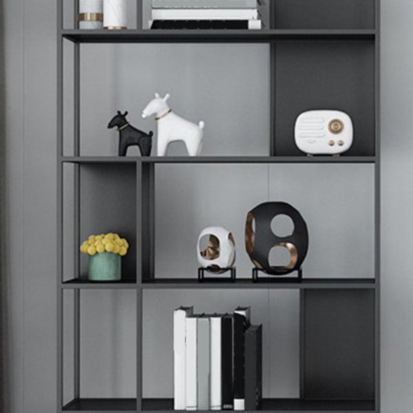 Gold and Black Book Shelf 5 Levels Modern Bookshelf Open Bookcase Clearhalo 'Bookcases' 'furn' 'furn_bookcases' 'Furniture' 'Office Furniture' 1200x1200_ab83a90f-0ab2-4c44-ab80-804963d49cdc