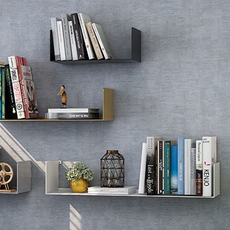 Metal Floating Bookcase Modern Style Closed Back Bookshelf for Home Office Clearhalo 'Bookcases' 'furn' 'furn_bookcases' 'Furniture' 'furniture_bookcases' 'Office Furniture' 1200x1200_ab860b6b-6e2f-4093-9190-936f9a3fd912
