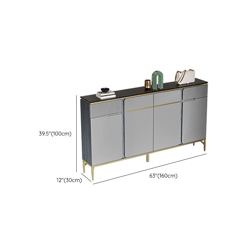 Stone Buffet Table Glam Style Buffet Credenza with Drawers and Cabinets Clearhalo 'buffet_sideboard' 'Buffets & Sideboards' 'furn' 'furn_buffet_sideboard' 'Furniture' 'Kitchen & Dining Furniture' 1200x1200_ab864282-d17e-47cd-9d51-5869b1c9abab