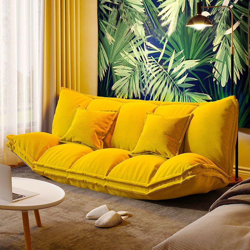 Contemporary Tight Back Convertible Sleeper Sofa Fabric Armless Solid Color Sofa Clearhalo 'furn' 'furn_sofas' 'Furniture' 'furniture_sofas' 'kitchen' 'kitchen_sofas' 'Living Room Furniture' 'Sofa' 'sofas' 1200x1200_ab8aafb3-902f-495b-b608-da44c31660c5