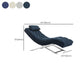 Sillón capitoné sin brazos Chaise de terciopelo contemporáneo para sala de estar
