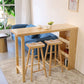 Rectangle Wood Top Counter Table 42-inch Height Contemporary Bar Table Clearhalo 'Bar Furniture' 'Bar Tables' 'bar_tables' 'furn' 'furn_bar_tables' 'Furniture' 'furniture_bar_tables' 'Kitchen & Dining Furniture' 1200x1200_ab8bb266-110a-4a0d-96cc-56ced1a1e25f