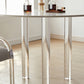 Acryl poten eetmeubelset 1/2/3/4 stuks ronde tafel met gestoffeerde stoelen
