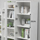 Closed Back Engineered Wood Bookshelf Standard Contemporary Bookcase