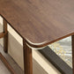 Contemporary Bar Dining Table Rectangle Wood Bar Table Trestle Base in Brown Clearhalo 'Bar Furniture' 'Bar Tables' 'bar_tables' 'Furniture' 'furniture_bar_tables' 'Kitchen & Dining Furniture' 'kitchen&dining_furn' 'kitchen' 1200x1200_ab9171e2-7fd7-4b20-98a6-a8c3b26f74bb