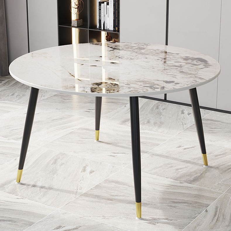 1/4/7 Pcs Metal Modern Dining Room Set with Round Table and Metal Base Dining Set Clearhalo 'Dining Room Sets' 'Dining Tables & Seating' 'dining_room_set' 'furn' 'furn_dining_room_set' 'Furniture' 'furniture_dining_room_set' 'Kitchen & Dining Furniture' 'kitchen&dining_furn' 'kitchen' 1200x1200_ab91acad-470f-43ec-91d2-17eeeb8e52b5