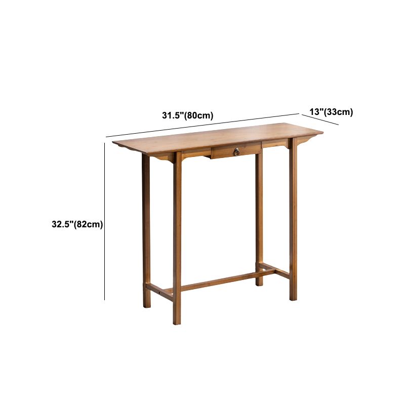 12" Wide Mid-Century Modern Console Table Solid Wood Console Sofa Table Clearhalo 'Console Tables' 'console_tables' 'Entry & Mudroom Furniture' 'furn' 'furn_console_tables' 'Furniture' 1200x1200_ab91bb72-886c-49f5-982e-898e93810a10