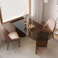 Contemporary Dining Table Tempered Glass Dining Table with Double Pedestal for Dining Clearhalo ' dining_table' 'Dining Tables & Seating' 'Dining Tables' 'Furniture' 'furniture_dining_table' 'Kitchen & Dining Furniture' 'kitchen&dining_furn' 'kitchen' 'kitchen_dining_table' 1200x1200_ab92d88f-f89a-4962-b112-091405d604df