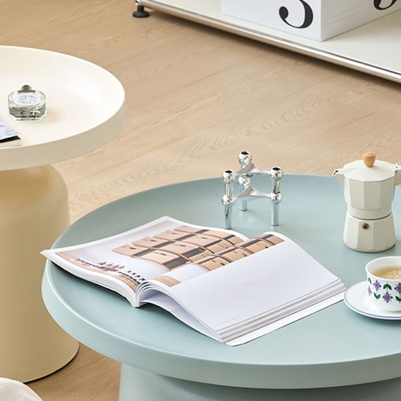 Contemporary Corner Table Metal Round Pedestal Accent Side Table Clearhalo 'Coffee & Accent Tables' 'End & Side Tables' 'end_side_tables' 'furn' 'furn_end_side_tables' 'Furniture' 'Living Room Furniture' 1200x1200_ab95fe30-e5bd-42cc-8441-980917dc305e