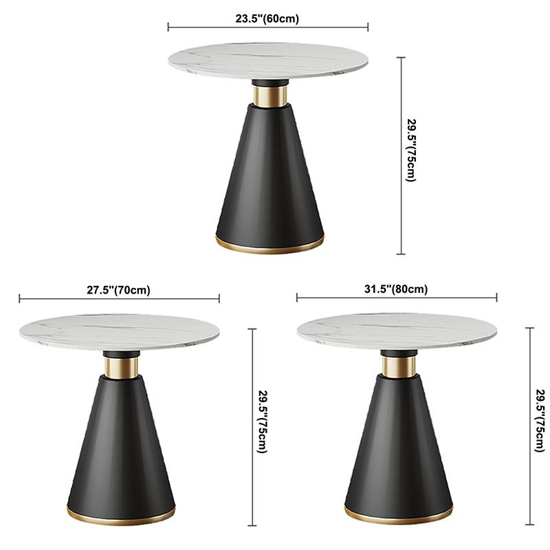 Round Table Dinette Table Contemporary Stone Dinner Room Table with Pedestal Base Clearhalo ' dining_table' 'Dining Tables & Seating' 'Dining Tables' 'furn' 'furn_dining_table' 'Furniture' 'furniture_dining_table' 'Kitchen & Dining Furniture' 'kitchen&dining_furn' 'kitchen' 'kitchen_dining_table' 1200x1200_ab96583e-4d02-4421-9c52-87f52d6a815f