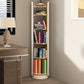 Standard Closed Back Bookshelf Glam Plastic Bookcase with Shelves