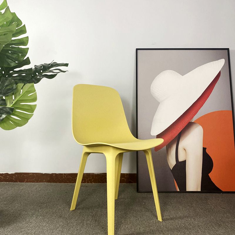 Contemporary Style Kitchen Dining Chairs Dining Armless Side Chair with Plastic Legs Clearhalo ' kitchen&dining_furn' 'Dining Chairs' 'Dining Tables & Seating' 'dining_chair' 'furn' 'furn_dining_chair' 'Furniture' 'furniture_dining_chair' 'Kitchen & Dining Furniture' 'kitchen' 1200x1200_ab9854bc-c8fc-4d45-a4fa-1fdec73acc62