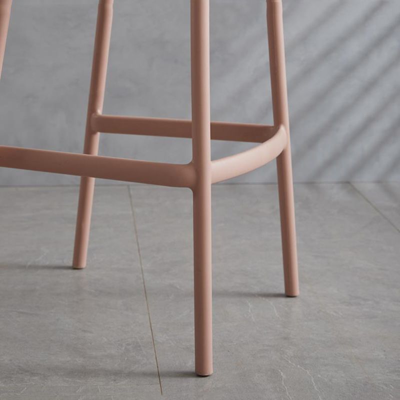 Contemporary Plastic Low Back Counter Stool Plastic Furniture in Matte Finish for Indoor Clearhalo 'Bar Furniture' 'Bar Stools' 'bar_stools' 'furn' 'furn_bar_stools' 'Furniture' 'Kitchen & Dining Furniture' 1200x1200_ab994624-03ce-43de-ab35-789704c74b24