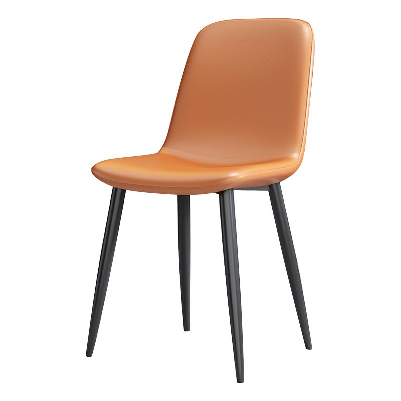 Modern Leather Meeting Room Side Chair Solid Back Matte Finish Dining Chair Clearhalo ' kitchen&dining_furn' 'Dining Chairs' 'Dining Tables & Seating' 'dining_chair' 'Furniture' 'furniture_dining_chair' 'Kitchen & Dining Furniture' 'kitchen' 1200x1200_ab9b2b06-70ab-4e6e-aaa6-2ccfd2ee3b4d