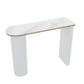Faux Marble Bistro Bar Table Double Pedestal Bar Table for Living Room Clearhalo 'Bar Furniture' 'Bar Tables' 'bar_tables' 'furn' 'furn_bar_tables' 'Furniture' 'Kitchen & Dining Furniture' 1200x1200_ab9cdc2b-8a77-49b1-83d2-6a20b4e06a21