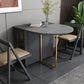 Sintered Stone Dining Table Modern Oval Drop-Leaf 59" Dining Table for Home Use Clearhalo ' dining_table' 'Dining Tables & Seating' 'Dining Tables' 'furn' 'furn_dining_table' 'Furniture' 'furniture_dining_table' 'Kitchen & Dining Furniture' 'kitchen&dining_furn' 'kitchen' 'kitchen_dining_table' 1200x1200_ab9d30c3-32af-41ab-9dfd-c2e82b514d9b