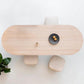 Modern Solid Wood Top Oval Dinette Table Wood Base Dining Table for Living Room Clearhalo 'Dining Tables & Seating' 'Dining Tables' 'dining_table' 'furn' 'furn_dining_table' 'Furniture' 'furniture_dining_table' 'Kitchen & Dining Furniture' 1200x1200_ab9e4cf7-3b7d-4c7e-963a-ef656dc1cfa4
